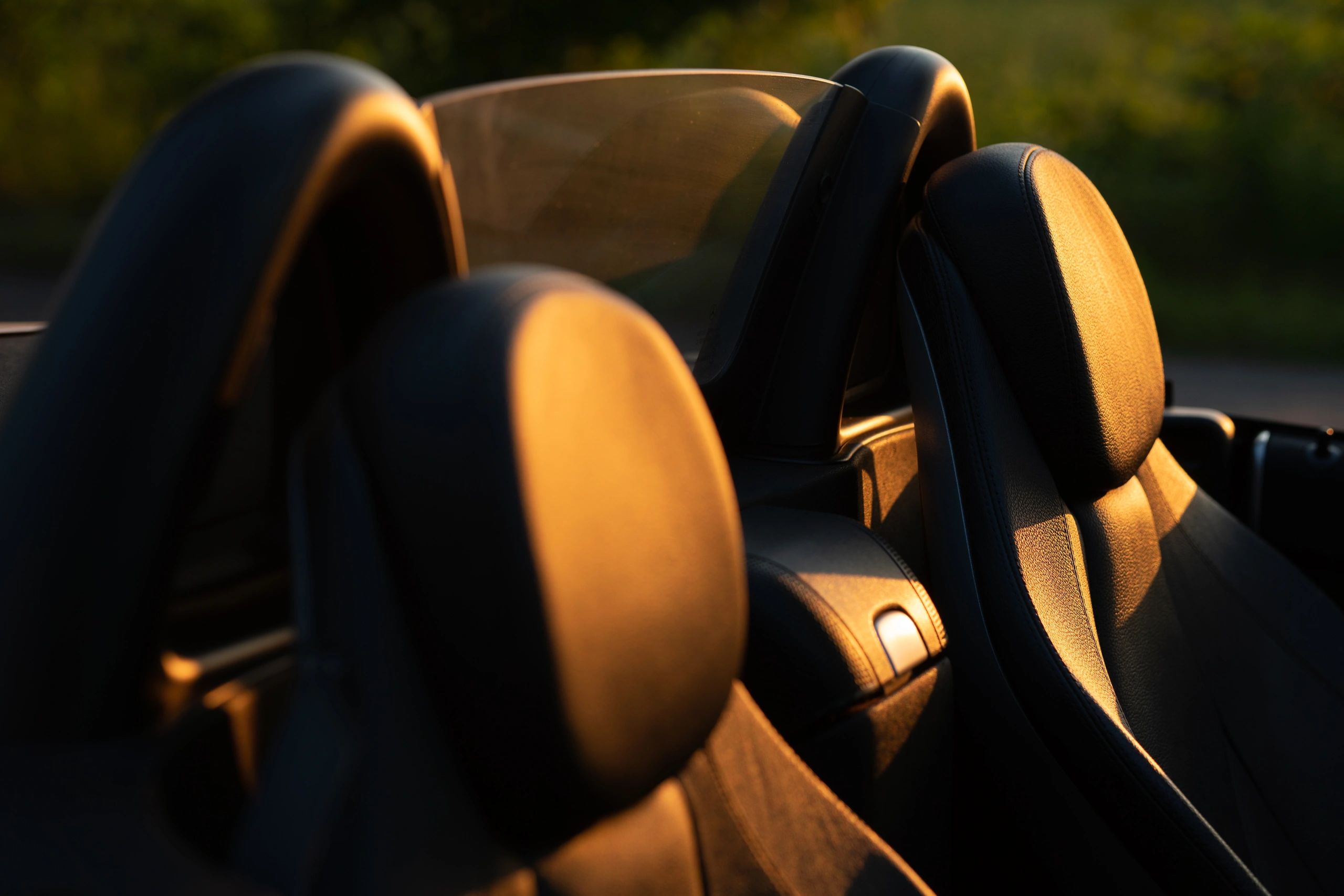 Luxury car interior with camphor cone fragrance